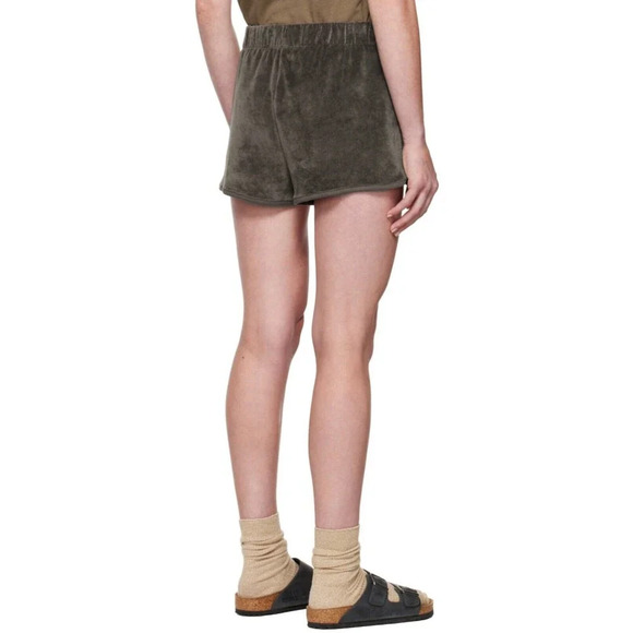 Fear Of God Essentials Velour Shorts Women’s Size Medium In Gray Patch - Picture 4 of 10